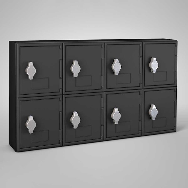 Sliding Door Indoor Enclosed Corkboard, 7